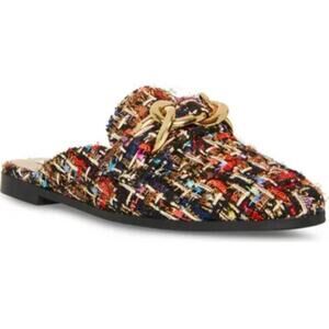 Steve Madden Cassady Loafer Mule Tweed Size 5